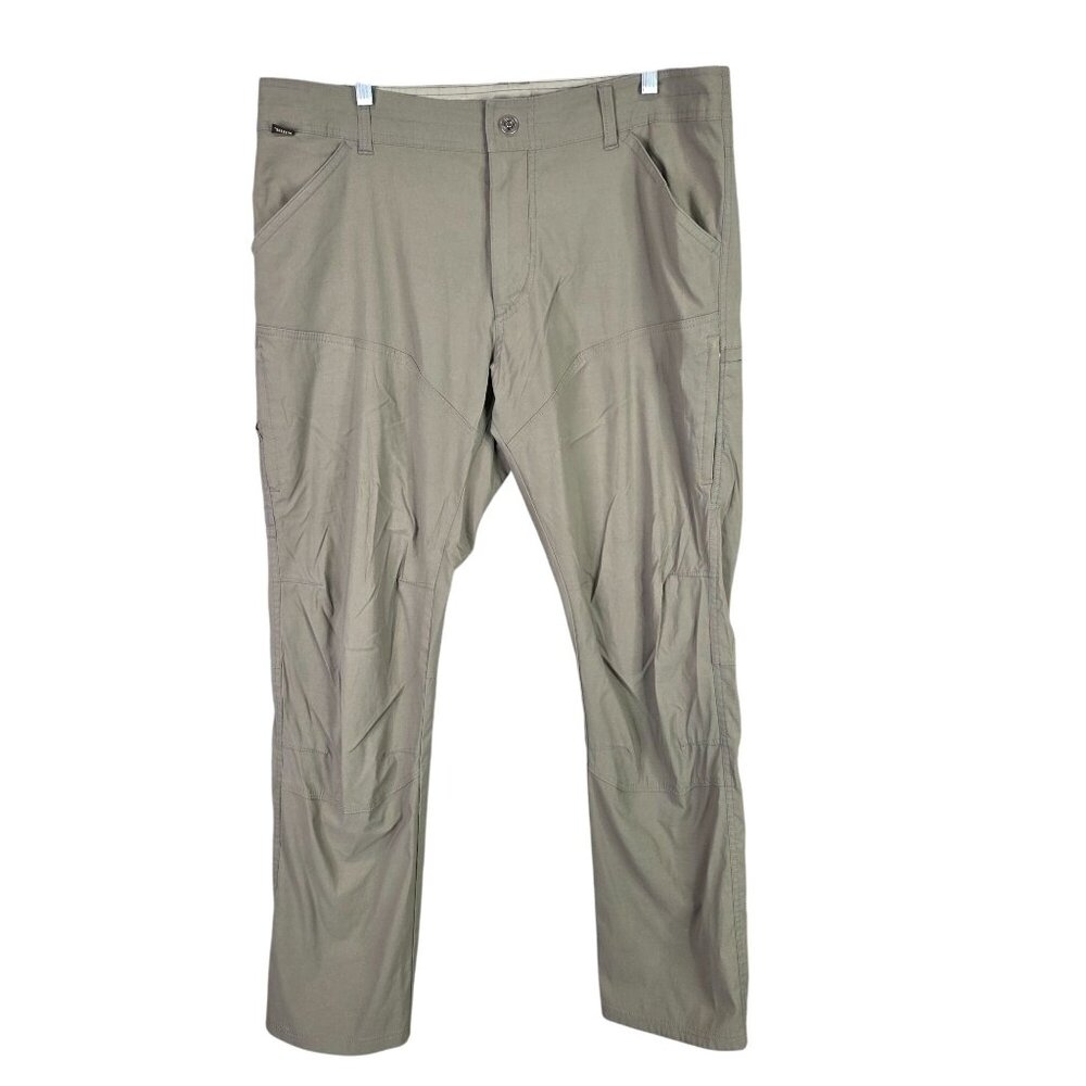 Mens KUHL Khaki Cargo Pants Nylon Elastane Stretch Outdoor Hiking Size 38x32